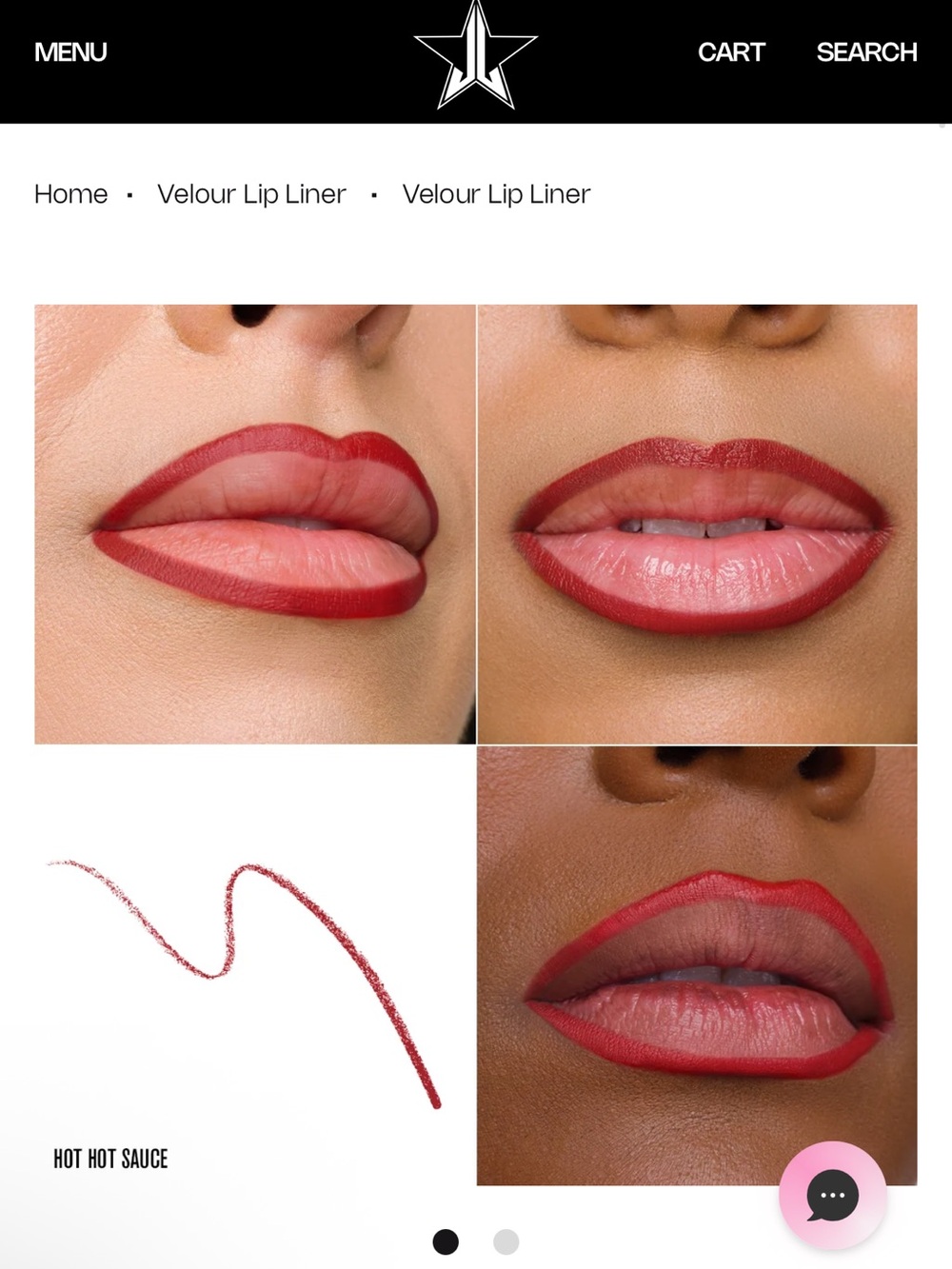 Jeffree Star Hot Hot Sauce Lip Liner Pencil